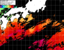 ひまわり人工衛星:黒潮域,22:59JST,1時間合成画像