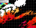 ひまわり人工衛星:黒潮域,23:59JST,1時間合成画像