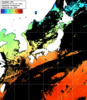 ひまわり人工衛星:日本全域,12:59JST,1時間合成画像