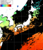 ひまわり人工衛星:日本全域,19:59JST,1時間合成画像