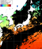 ひまわり人工衛星:日本全域,21:59JST,1時間合成画像