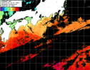 ひまわり人工衛星:黒潮域,07:59JST,1時間合成画像