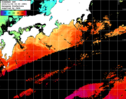 ひまわり人工衛星:黒潮域,12:59JST,1時間合成画像