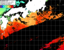ひまわり人工衛星:黒潮域,16:59JST,1時間合成画像