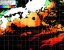 ひまわり人工衛星:黒潮域,16:59JST,1時間合成画像