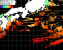 ひまわり人工衛星:黒潮域,19:59JST,1時間合成画像