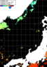 ひまわり人工衛星:日本海,00:59JST,1時間合成画像