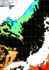 ひまわり人工衛星:日本海,14:59JST,1時間合成画像