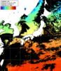 ひまわり人工衛星:日本全域,11:59JST,1時間合成画像