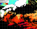 ひまわり人工衛星:黒潮域,10:59JST,1時間合成画像