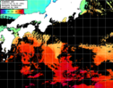ひまわり人工衛星:黒潮域,12:59JST,1時間合成画像