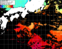 ひまわり人工衛星:黒潮域,18:59JST,1時間合成画像