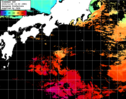 ひまわり人工衛星:黒潮域,21:59JST,1時間合成画像