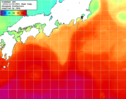 NOAA人工衛星画像:黒潮域, 1週間合成画像(2024/11/02～2024/11/08UTC)