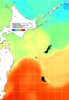 NOAA人工衛星画像:親潮域, 1週間合成画像(2024/11/02～2024/11/08UTC)