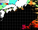 ひまわり人工衛星:黒潮域,06:59JST,1時間合成画像