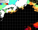 ひまわり人工衛星:黒潮域,08:59JST,1時間合成画像