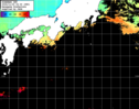 ひまわり人工衛星:黒潮域,13:59JST,1時間合成画像