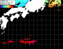 ひまわり人工衛星:黒潮域,23:59JST,1時間合成画像