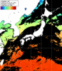 ひまわり人工衛星:日本全域,23:59JST,1時間合成画像