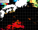 ひまわり人工衛星:黒潮域,07:59JST,1時間合成画像