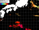 ひまわり人工衛星:黒潮域,16:59JST,1時間合成画像