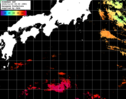 ひまわり人工衛星:黒潮域,18:59JST,1時間合成画像