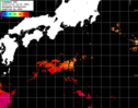 ひまわり人工衛星:黒潮域,23:59JST,1時間合成画像