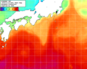 NOAA人工衛星画像:黒潮域, 1週間合成画像(2024/11/04～2024/11/10UTC)