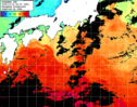ひまわり人工衛星:黒潮域,17:59JST,1時間合成画像