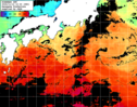ひまわり人工衛星:黒潮域,19:59JST,1時間合成画像