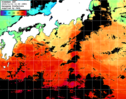 ひまわり人工衛星:黒潮域,20:59JST,1時間合成画像