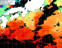 ひまわり人工衛星:黒潮域,22:59JST,1時間合成画像
