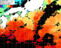 ひまわり人工衛星:黒潮域,23:59JST,1時間合成画像