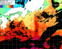 ひまわり人工衛星:黒潮域,12:59JST,1時間合成画像