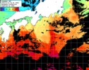 ひまわり人工衛星:黒潮域,13:59JST,1時間合成画像