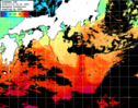 ひまわり人工衛星:黒潮域,18:59JST,1時間合成画像