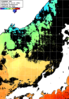 ひまわり人工衛星:日本海,00:59JST,1時間合成画像
