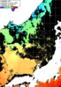 ひまわり人工衛星:日本海,03:59JST,1時間合成画像