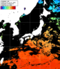 ひまわり人工衛星:日本全域,23:59JST,1時間合成画像