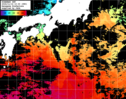 ひまわり人工衛星:黒潮域,19:59JST,1時間合成画像