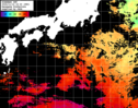 ひまわり人工衛星:黒潮域,03:59JST,1時間合成画像