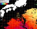 ひまわり人工衛星:黒潮域,07:59JST,1時間合成画像