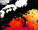ひまわり人工衛星:黒潮域,08:59JST,1時間合成画像