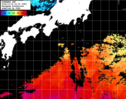 ひまわり人工衛星:黒潮域,11:59JST,1時間合成画像