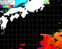 ひまわり人工衛星:黒潮域,18:59JST,1時間合成画像