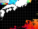 ひまわり人工衛星:黒潮域,19:59JST,1時間合成画像