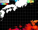 ひまわり人工衛星:黒潮域,22:59JST,1時間合成画像
