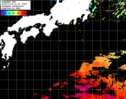 ひまわり人工衛星:黒潮域,06:59JST,1時間合成画像