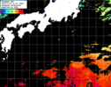ひまわり人工衛星:黒潮域,10:59JST,1時間合成画像